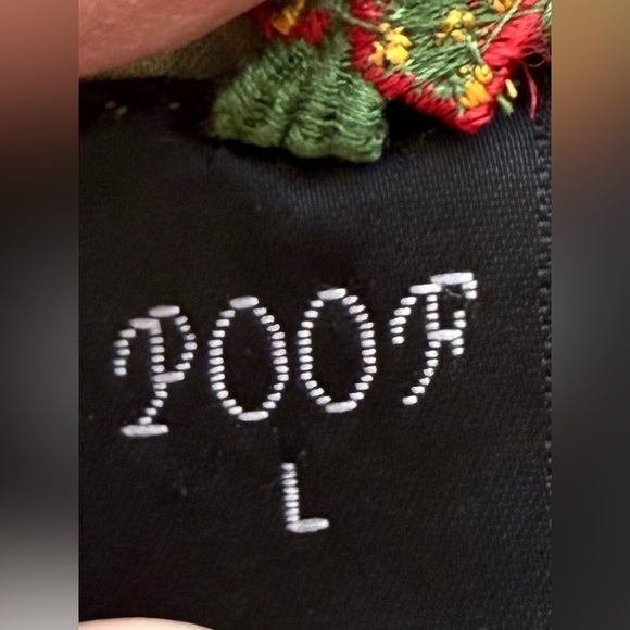 Poof Green Long Sleeve Collared V-Neck Tunic Dress With Aztec Print Stripes - Picture 8 of 10